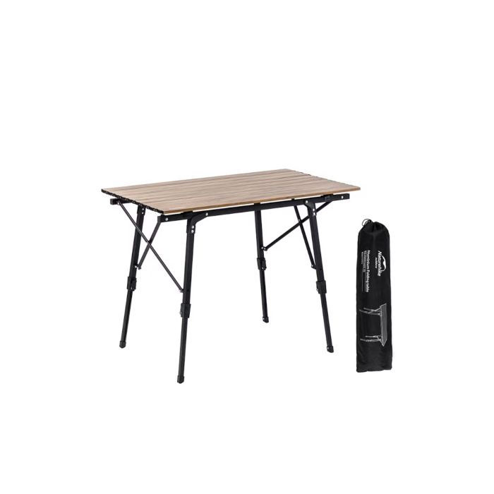 Stolik turystyczny NATUREHIKE MW03 TELESCOPIC TABLE WALNUT L NH19Z003-D