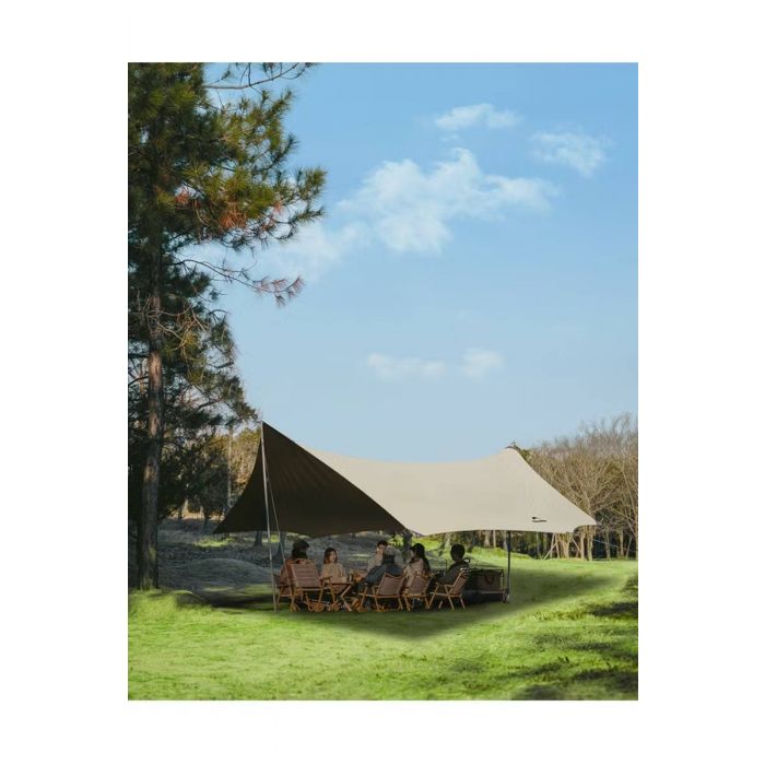 Tarp NATUREHIKE SKY TI BLACK QUADRANGLE (C2350WS010) / KHAKI