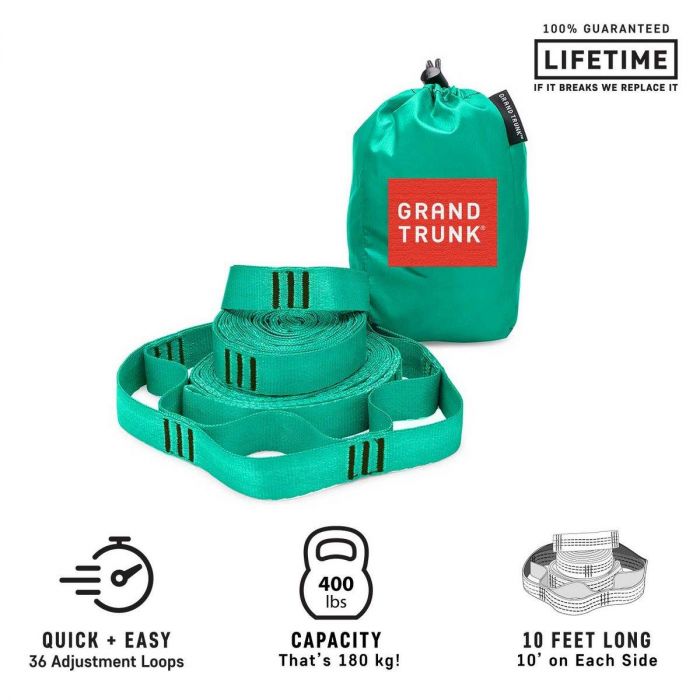 Taśmy do hamaka GRAND TRUNK TRUNK STRAPS TEAL