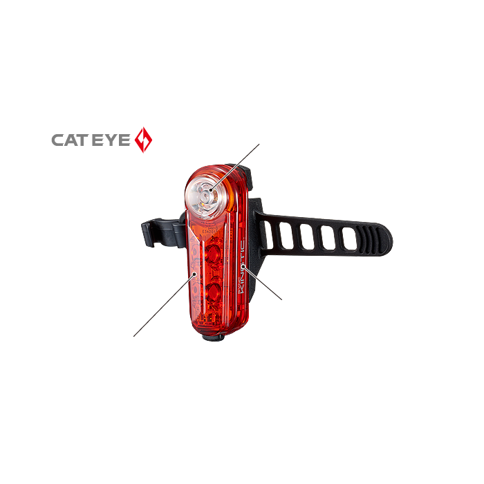 Lampka rowerowa tylna CATEYE TL-NW100K SYNC KINETIC