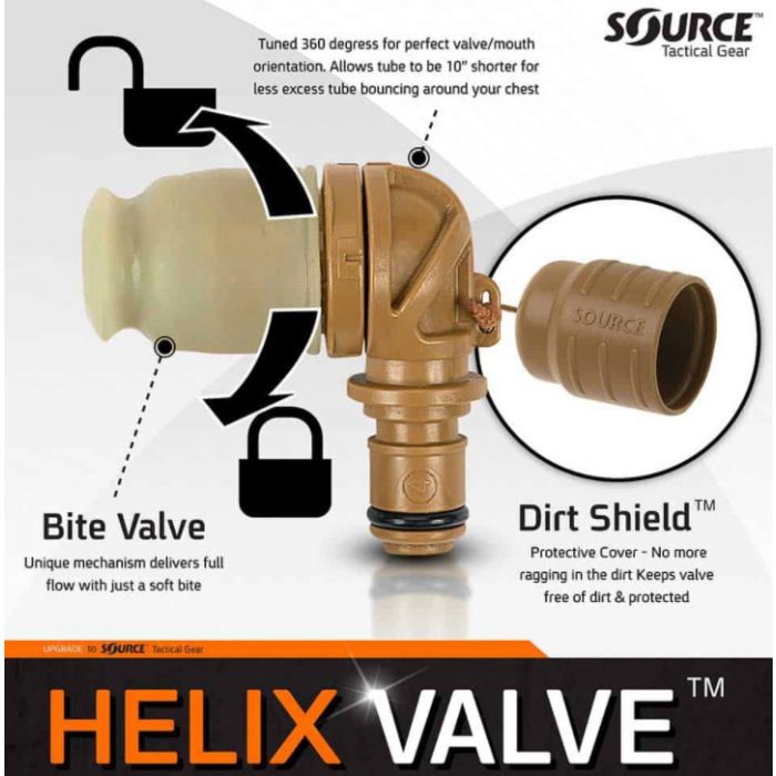 Ustnik SOURCE TACTICAL GEAR HELIX VALVE COYOTE