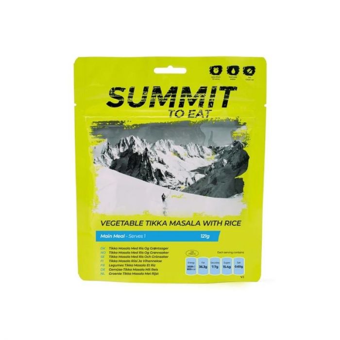 Żywność liofilizowana SUMMIT TO EAT WARZYWA TIKKA MASALA Z RYŻEM 605 KCAL (WEGE, BEZGLUTENOWE)