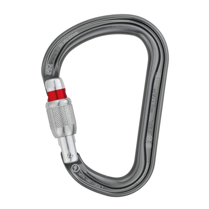 Karabinek PETZL WILLIAM SCREW LOCK (M36A) / SILVER