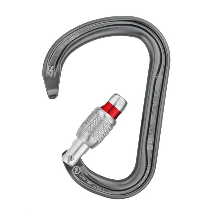 Karabinek PETZL WILLIAM SCREW LOCK (M36A) / SILVER