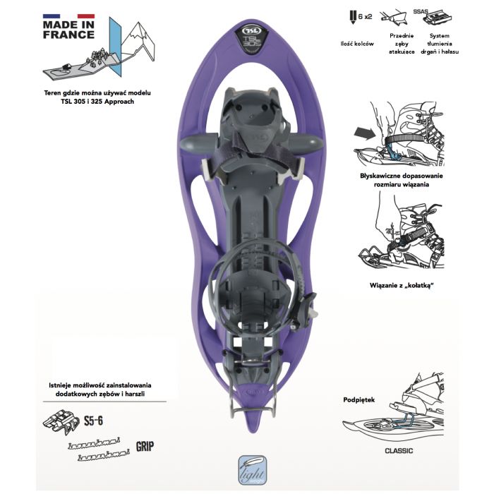 Rakiety śnieżne TSL 325 APPROACH MANDARIN