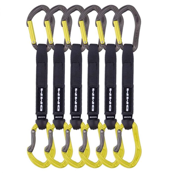 Zestaw ekspresów DMM ALPHA SPORT LIME 18CM SET 6