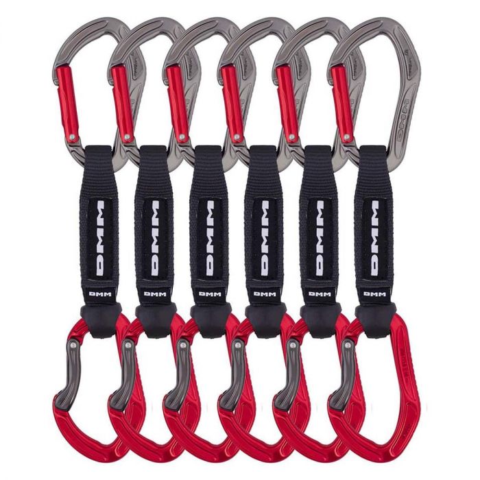 Zestaw ekspresów DMM ALPHA SPORT RED 12CM SET 6