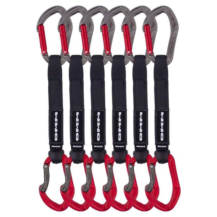 Zestaw ekspresów DMM ALPHA SPORT RED 18CM SET 6