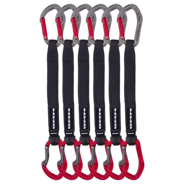 Zestaw ekspresów DMM ALPHA SPORT RED 25CM SET 6