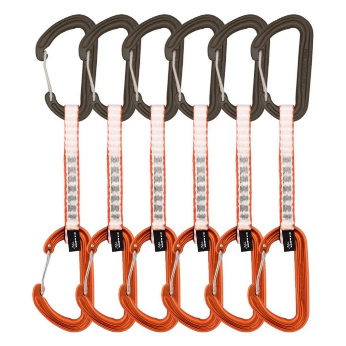 Zestaw ekspresów wspinaczkowych DMM PHANTOM ORANGE 12CM SET 6 