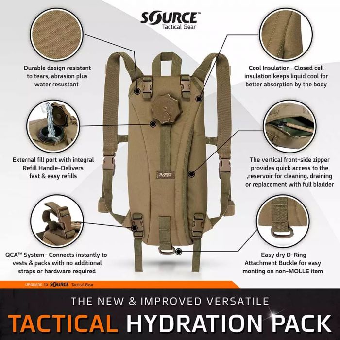 Zestaw hydracyjny SOURCE TACTICAL GEAR 2L BLACK
