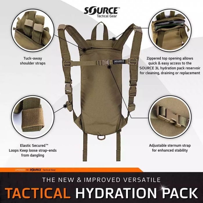 Zestaw hydracyjny SOURCE TACTICAL GEAR 3L BLACK