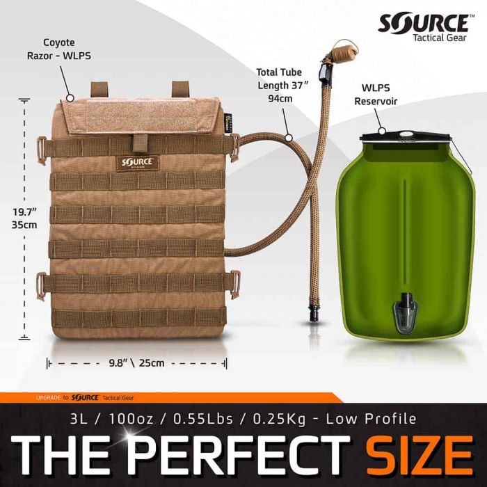 Zestaw hydracyjny SOURCE TACTICAL GEAR RAZOR 3L COYOTE