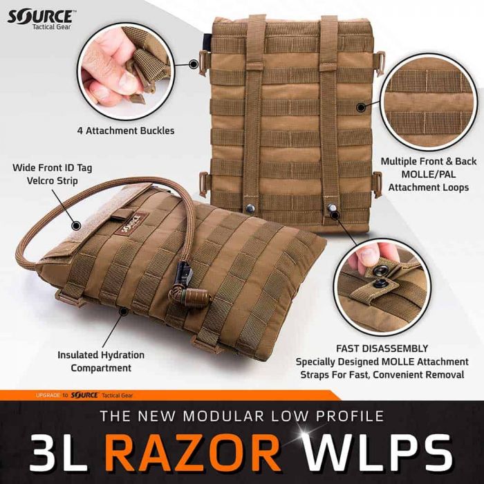 Zestaw hydracyjny SOURCE TACTICAL GEAR RAZOR 3L / COYOTE