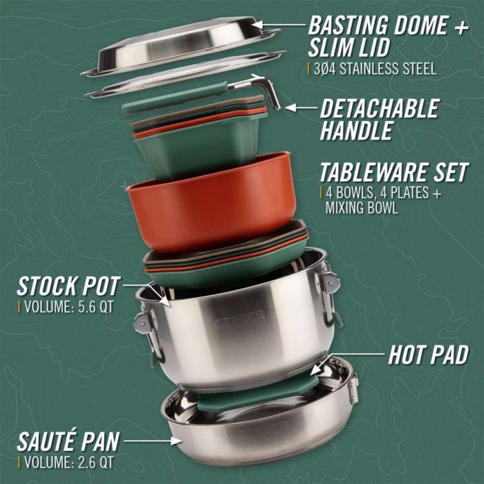 Zestaw naczyń kempingowych GERBER COMPLEAT COOK SET