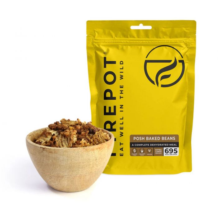Żywność dehydratyzowana FIREPOT WYKWINTNA ZAPIEKANA FASOLA (WEGAŃSKIE) 700g (XL) / 695kcal