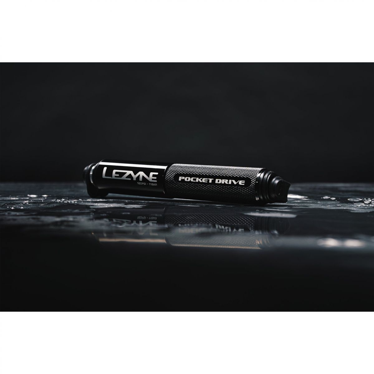 Pompka rowerowa LEZYNE POCKET DRIVE ABS FLEX HOSE 160PSI / CZARNA
