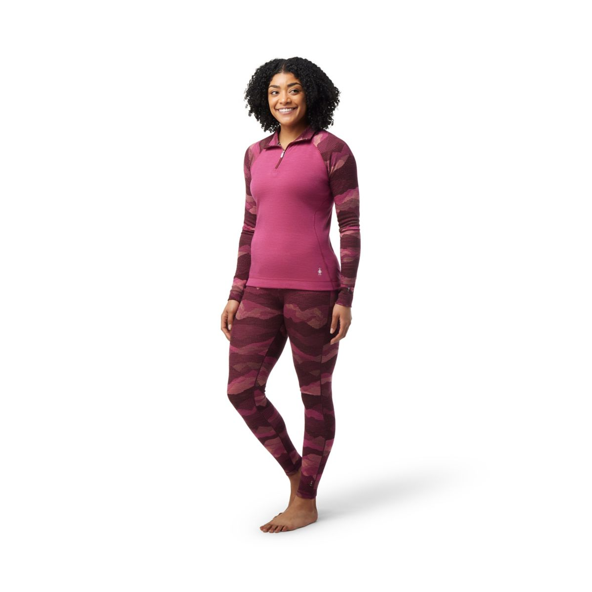 Koszulka SMARTWOOL CLASSIC THERMAL MERINO 250 PATTERN 1/4 ZIP WOMEN'S