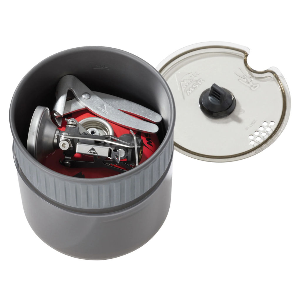 バーベキュー・調理用品 MSR Pocket Rocket Deluxe MSR PocketRocket Deluxe Mini – lekka kuchenka i naczynia