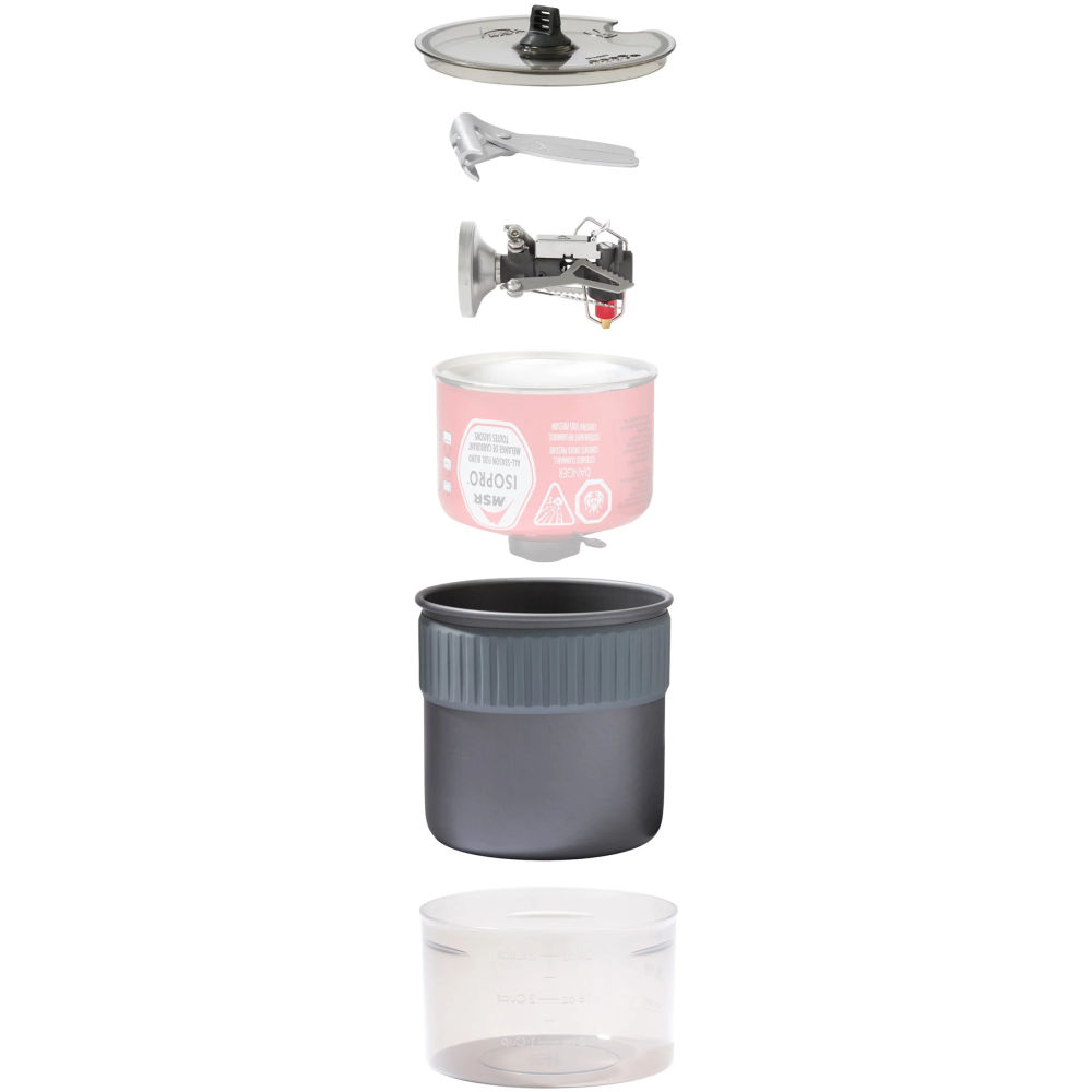 バーベキュー・調理用品 MSR Pocket Rocket Deluxe MSR PocketRocket Deluxe Mini – lekka kuchenka i naczynia